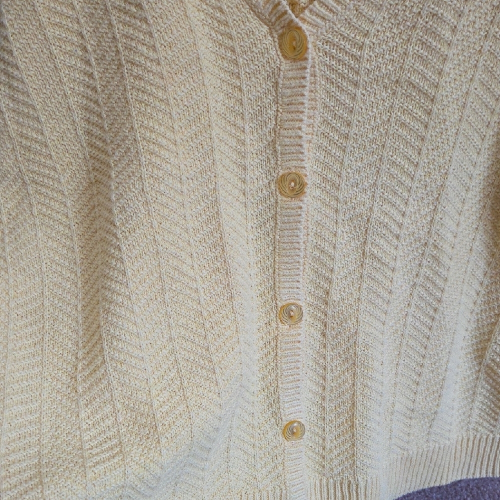 Christopher & Banks Sunny Yellow Cardigan - Picture 4 of 9